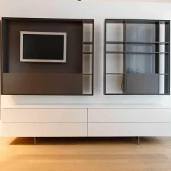 Sideboard Change Lack M103 Schneeweiß Hochglanz