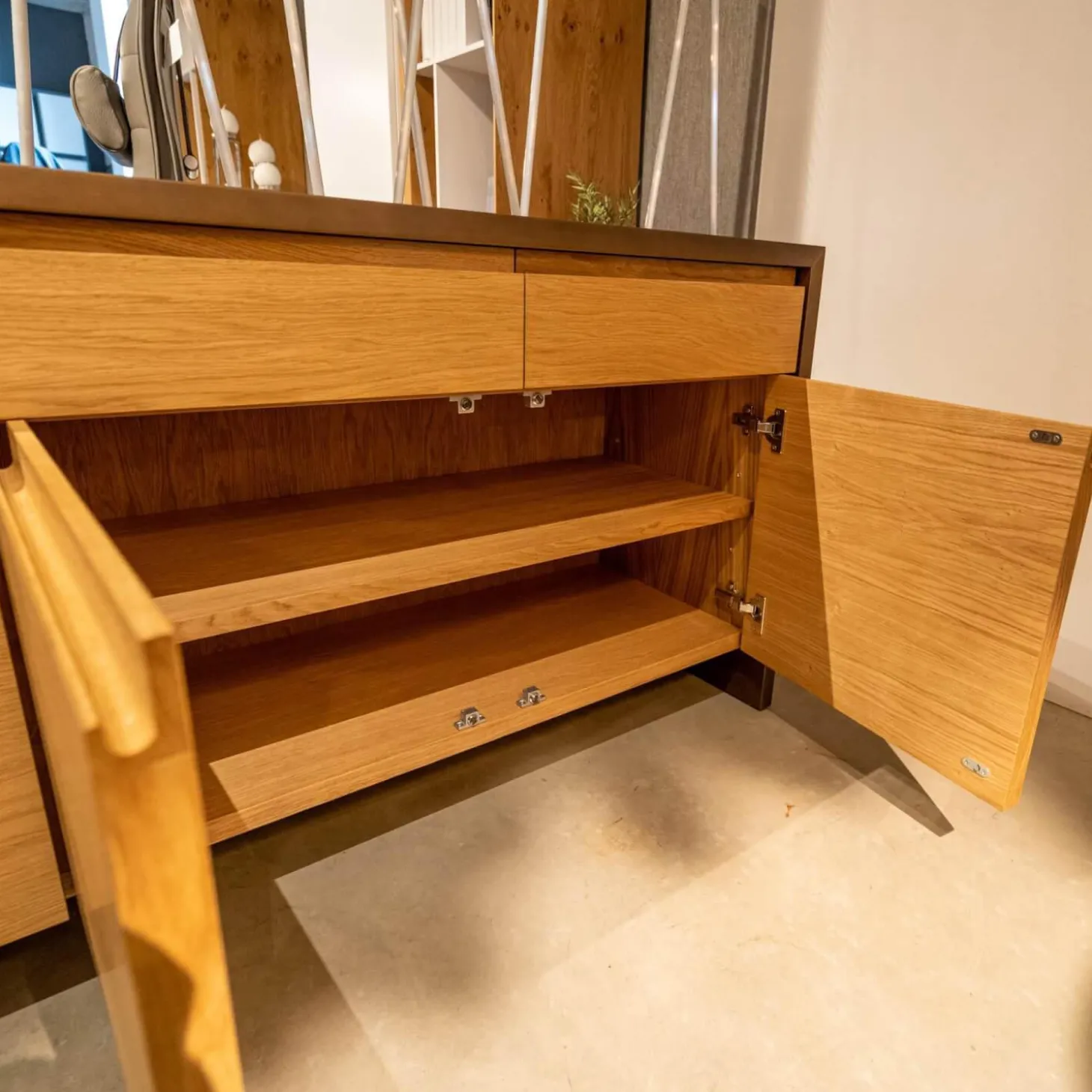 Sideboard Credenza Eiche Bronze lackiert