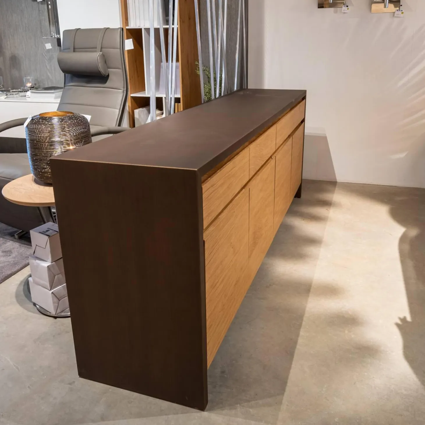 Sideboard Credenza Eiche Bronze lackiert