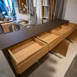 Sideboard Credenza Eiche Bronze lackiert