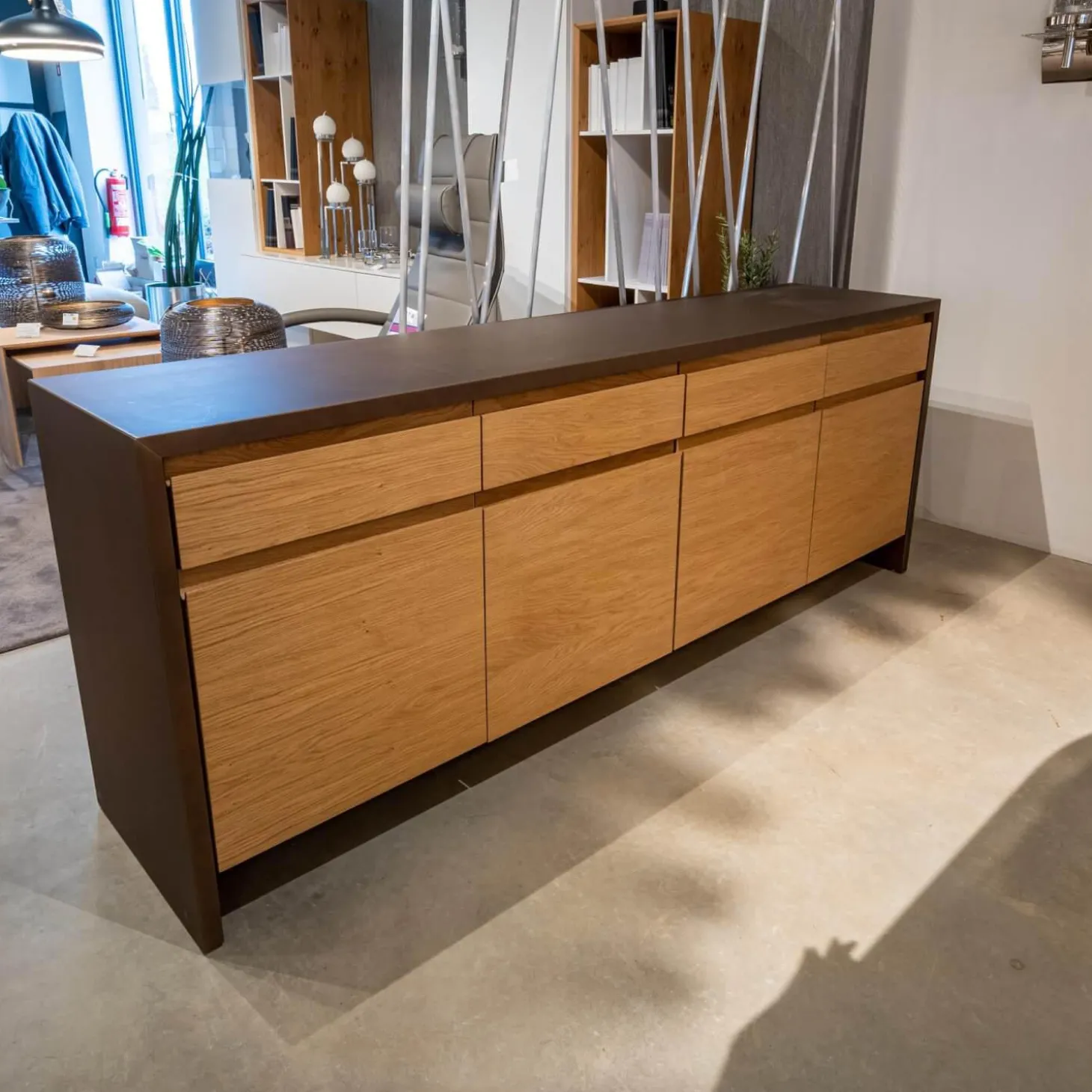 Sideboard Credenza Eiche Bronze lackiert