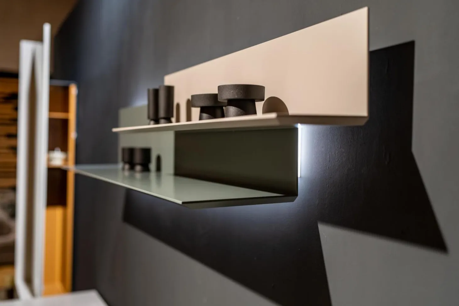 Sideboard Cube Change Und Lilu Winkelregal Inklusive Beleuchtung Lack Muschel Und Lack Laguna