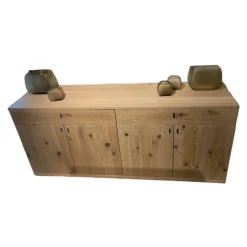 Sideboard Cubus Eiche Wild Massiv Weiß Geölt Mit Soft Close Ohne Dekoration