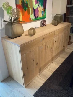 Sideboard Cubus Eiche Wild Massiv Weiß Geölt Mit Soft Close Ohne Dekoration