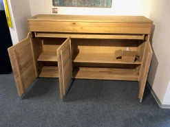 Sideboard Divano Wildeiche Massiv Oberfläche Bianco Geölt