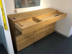 Sideboard Divano Wildeiche Massiv Oberfläche Bianco Geölt