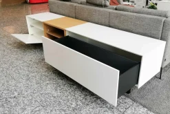 Sideboard Edit Quick MDF Mattlack P01/P01 Weiß E08 Eiche