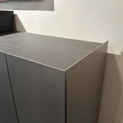 Sideboard Jorel Esche Achat B73 Anthrazit Lackiert Und M21 Edelstahl Silvertouch Grau