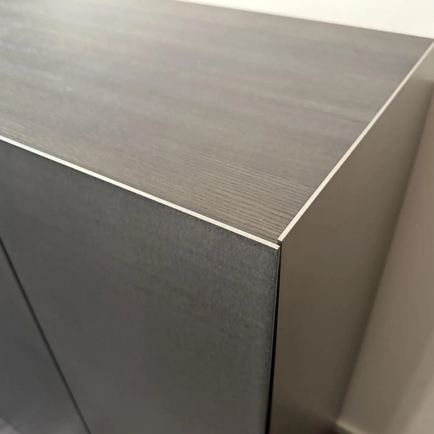 Sideboard Jorel Esche Achat B73 Anthrazit Lackiert Und M21 Edelstahl Silvertouch Grau