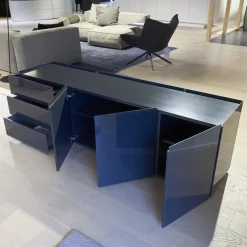 Sideboard Jorel J 4036 Korpus Lack Matt 21 Anthrazit Front Glas Optiwhite Anthrazit S21 Lackiert