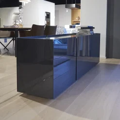 Sideboard Jorel J 4036 Korpus Lack Matt 21 Anthrazit Front Glas Optiwhite Anthrazit S21 Lackiert