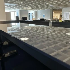 Sideboard Jorel Reflect O71 Indigospiegel Lack M83 Navy Blau Mit Abdeckplatte