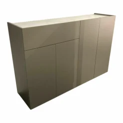 Sideboard Just Charlie Lack Granit Grau Ablage Designglas Marmor White Weiß