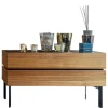 Sideboard Just Cube Bold Nussbaum Canela Geölt E76 Abdeckplatte Mattglas