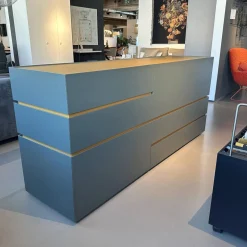 Sideboard Just Cube Bold Lack Bahia M81 Grün Blau Abdeckplatte Mattglas Opti Masala T40 Gelb Braun