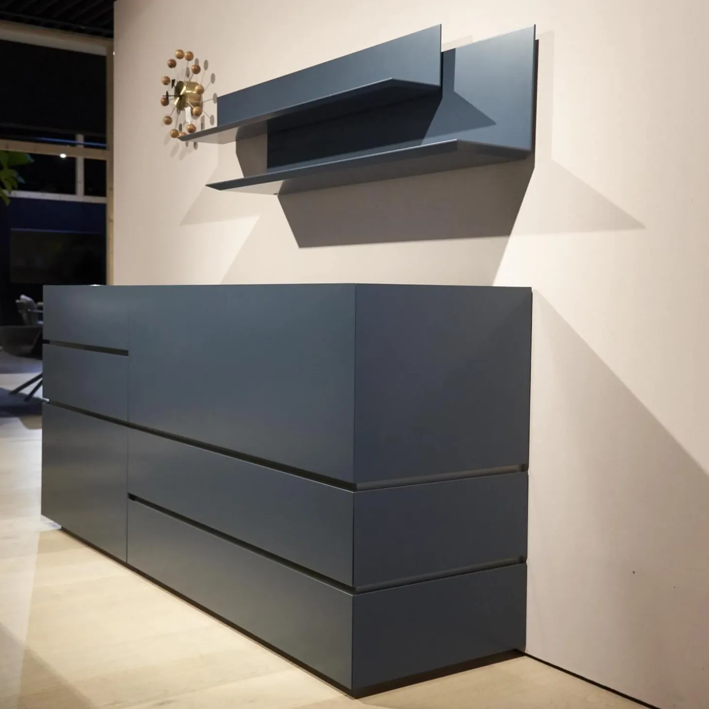 Sideboard Just Cube Bold Lack Atlantic M82 Blau Und Winkelregalkombination Lilu Lack Atlantic M82 Blau