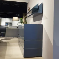 Sideboard Just Cube Bold Lack Atlantic M82 Blau Und Winkelregalkombination Lilu Lack Atlantic M82 Blau