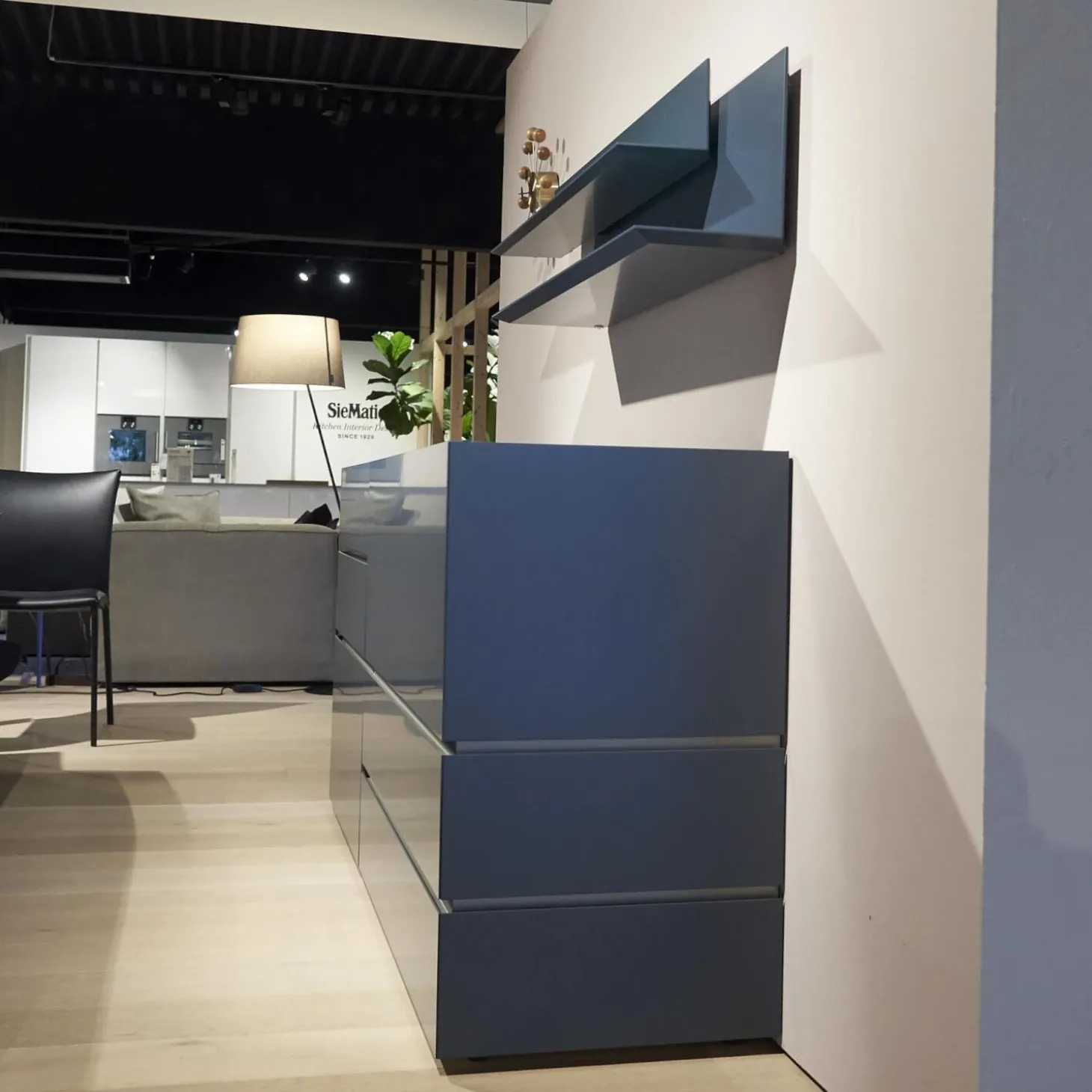 Sideboard Just Cube Bold Lack Atlantic M82 Blau Und Winkelregalkombination Lilu Lack Atlantic M82 Blau