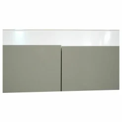 Sideboard Just Cube Light Front Lack Hochglanz Kristallweiss M102 Gestell Matt Schneeweiß