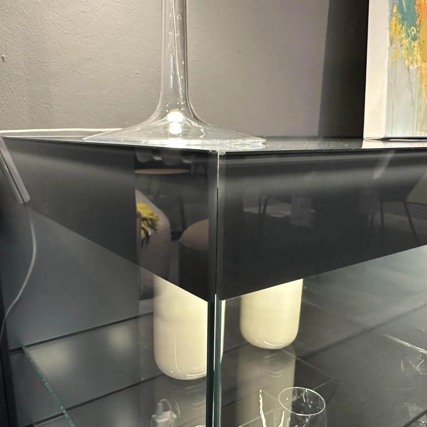 Sideboard Just Cube Light Klarglas Atlantic S82 Inkl Beleuchtung