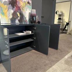 Sideboard Just Cube Light Klarglas Atlantic S82 Inkl Beleuchtung