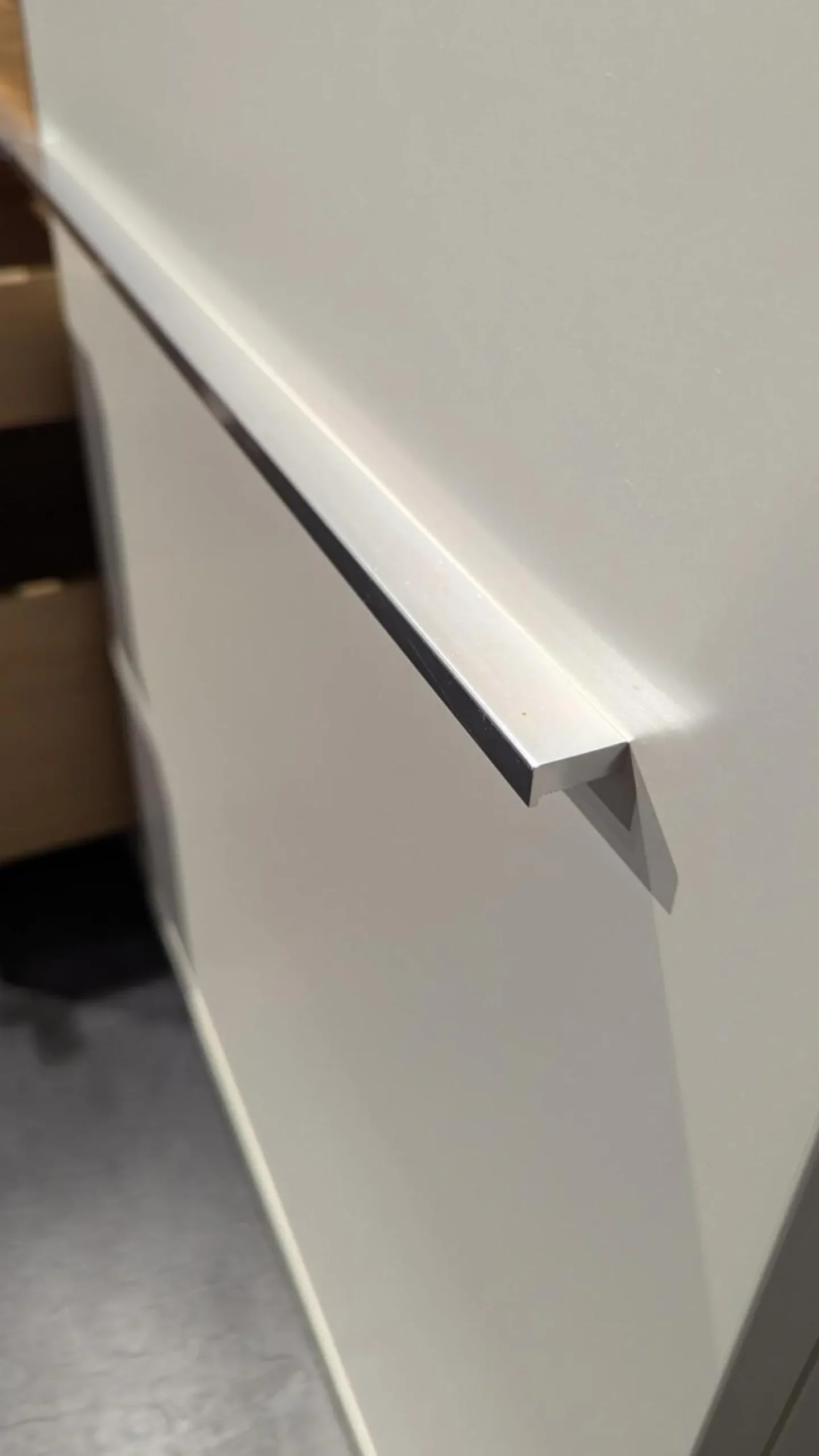 Sideboard Kito Lack Weiß Absetzung Holz Caruba Nuss