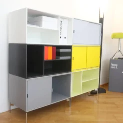 Sideboard Lack Lemon Grün Tokyo Yellow Gelb Anthracite Fjord Grau Und New White Weiß