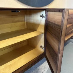 Sideboard Linum Astiger Nussbaum Natur Geölt Front Europäischer Nussbaum Innen Birke