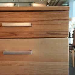 Sideboard Massivholz Buchenholz Massiv Bügelgriffe Silberfarben