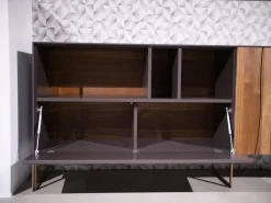 Sideboard Mileto Astnussbaum Massiv Lack Zartbitter Anthrazit Inklusive Beleuchtung