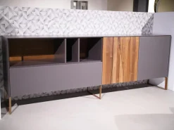 Sideboard Mileto Astnussbaum Massiv Lack Zartbitter Anthrazit Inklusive Beleuchtung