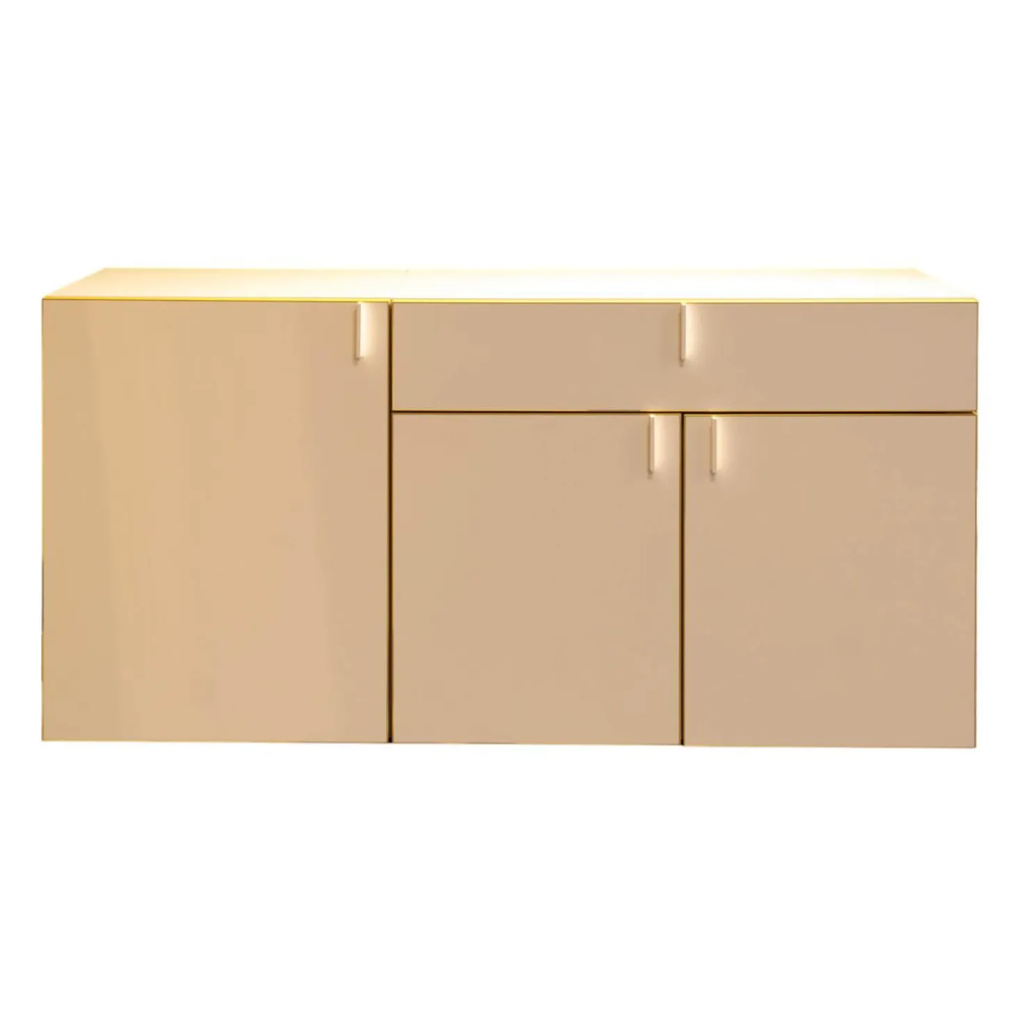 Sideboard Mio Lack Matt La Champagner Rahmen Farblackiert Am Curry