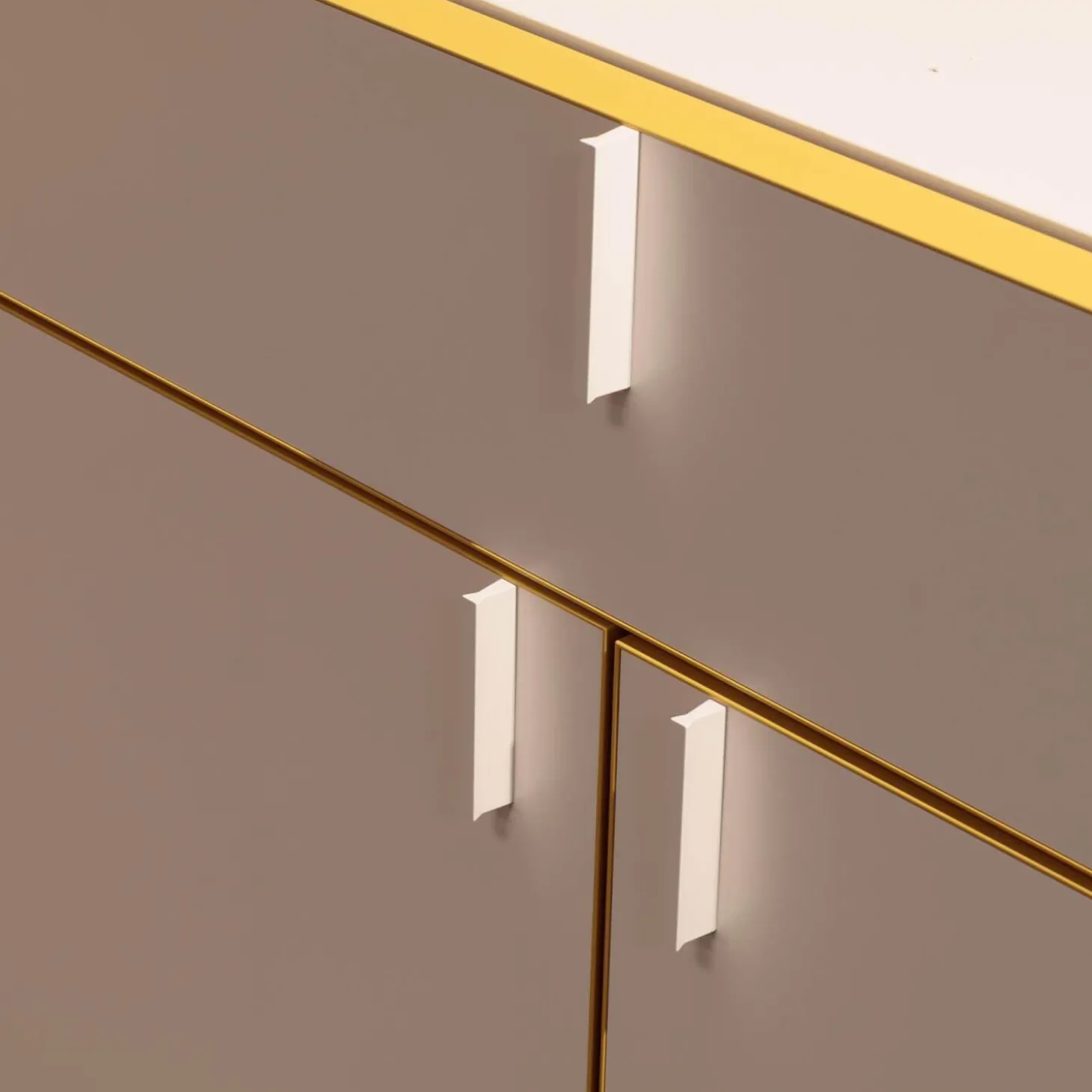 Sideboard Mio Lack Matt La Champagner Rahmen Farblackiert Am Curry