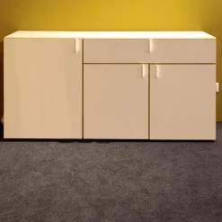 Sideboard Mio Lack Matt La Champagner Rahmen Farblackiert Am Curry