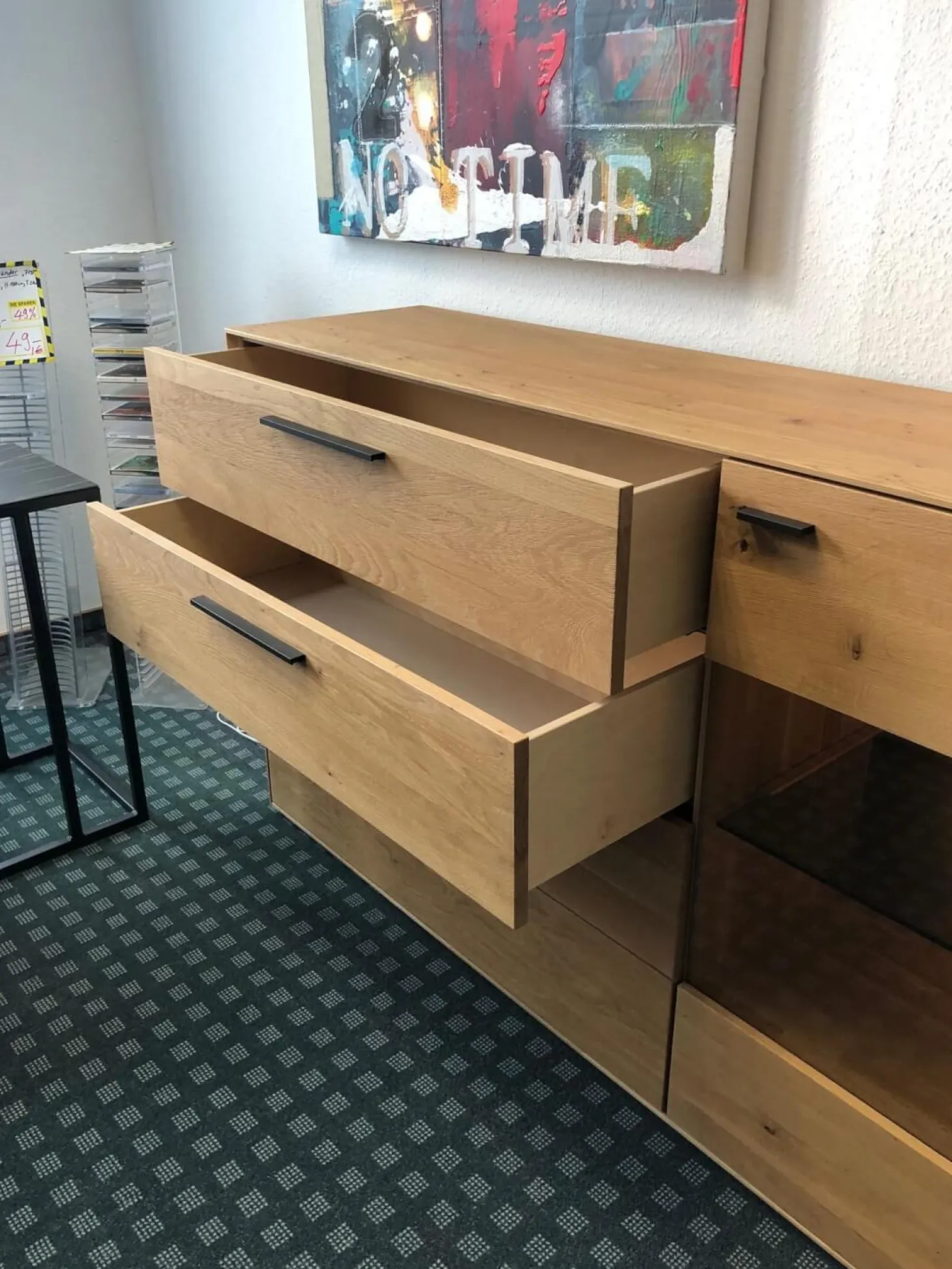 Sideboard Modell WM 1880 Wildeiche Massiv Soft Gebürstet