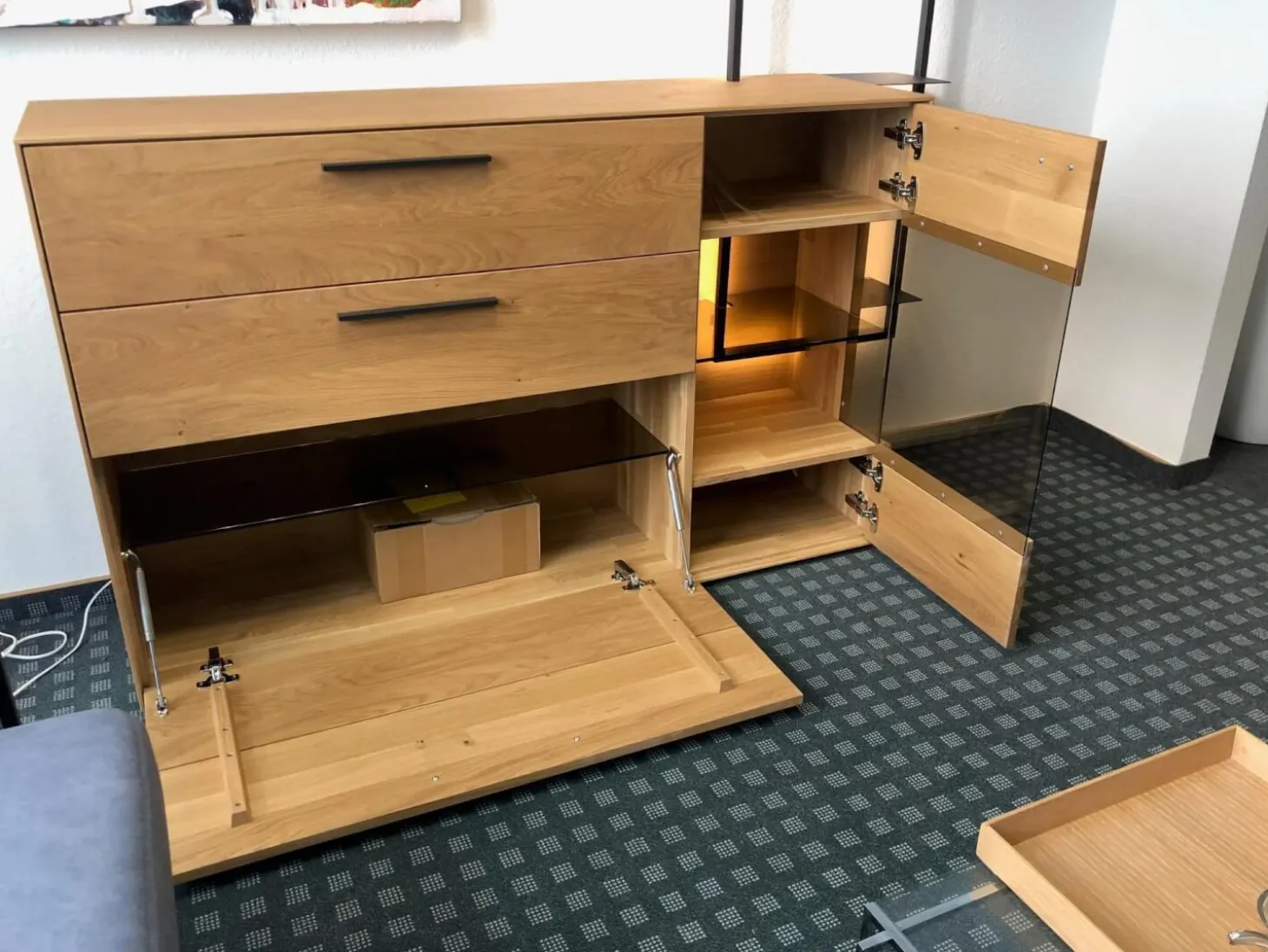 Sideboard Modell WM 1880 Wildeiche Massiv Soft Gebürstet