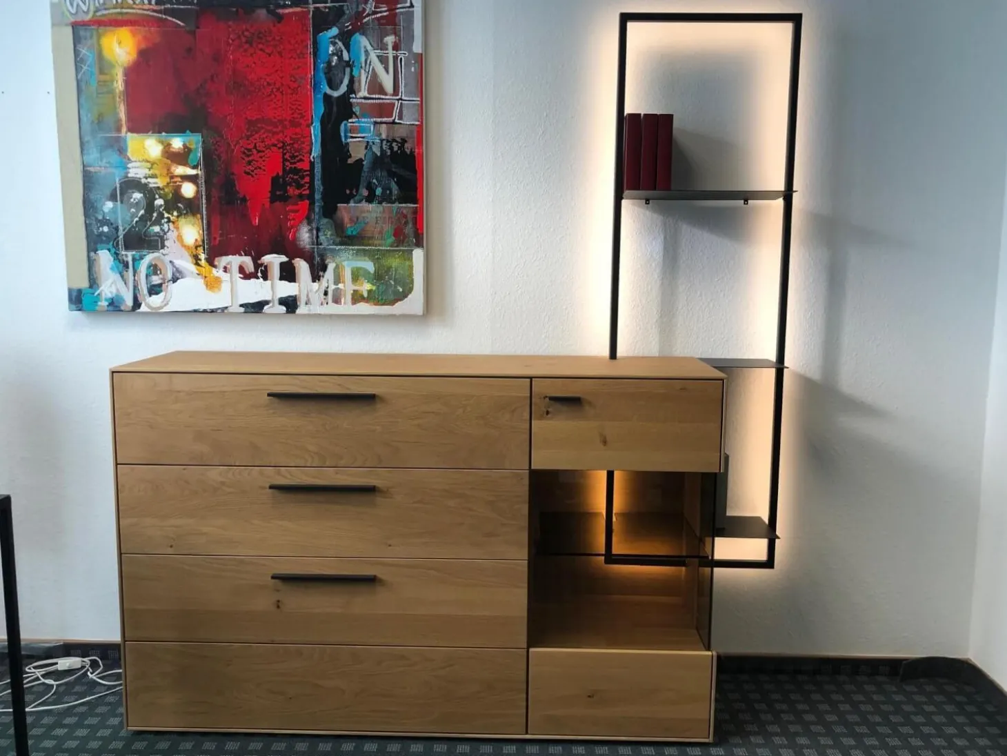 Sideboard Modell WM 1880 Wildeiche Massiv Soft Gebürstet