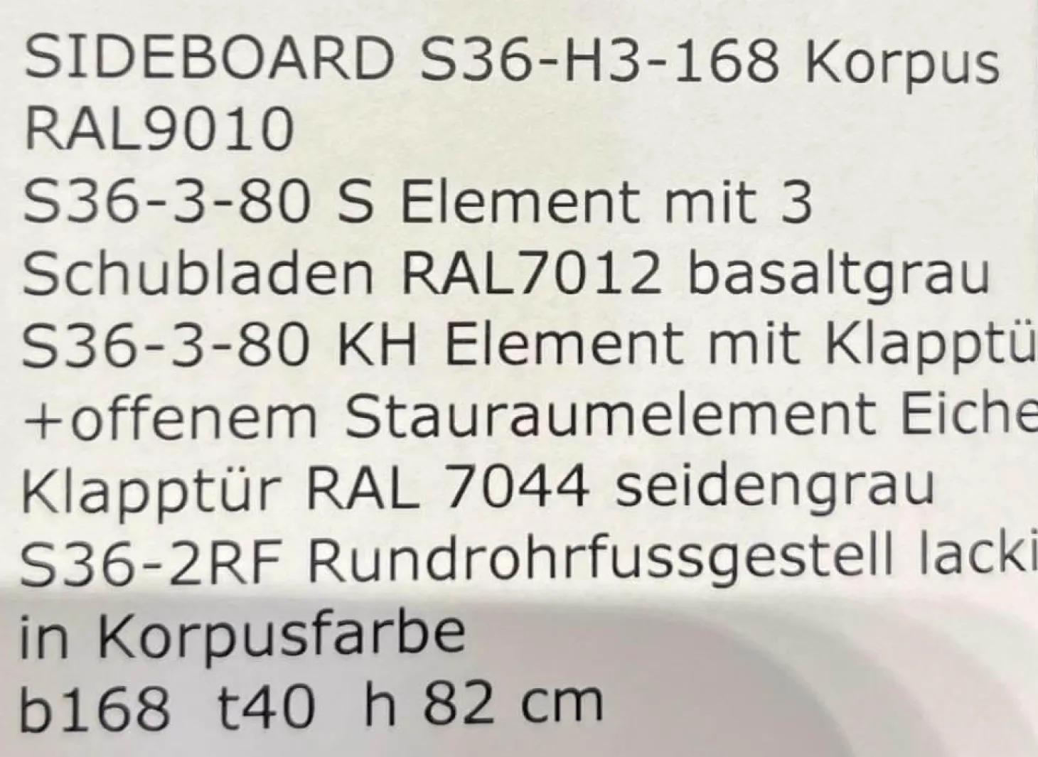 Sideboard Modular Sideboard Modular von Müller Möbelfabrikation Stahl Lackiert
