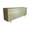 Sideboard Neo Lack NCS S4010 Mintgrün Grün Matt Gestell Metall Chrom Glänzend