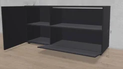 Sideboard Nex Pur Lack 43 Coal Schwarz