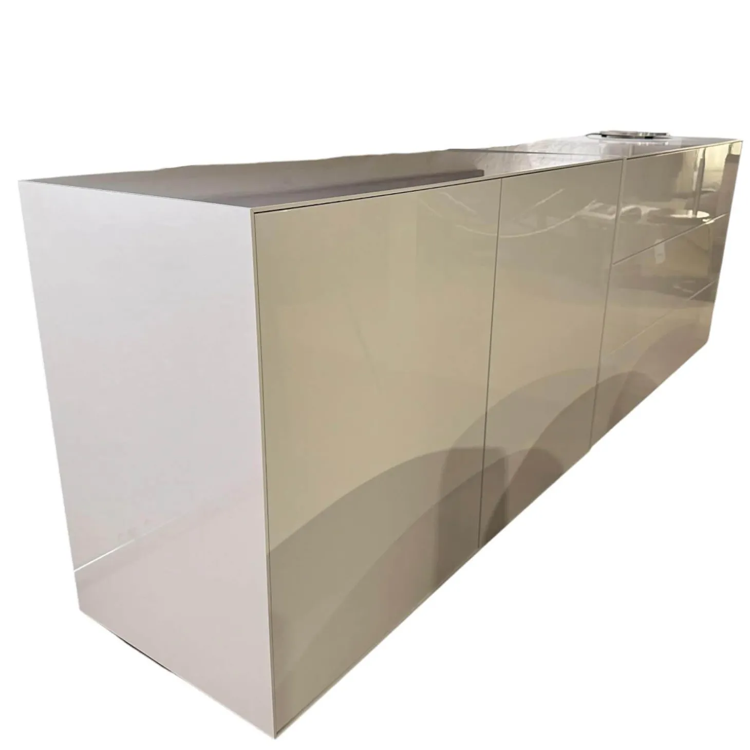 Sideboard Nex Pure Box Lack Weiß Hochglanz