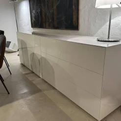 Sideboard Nex Pure Box Lack Weiß Hochglanz