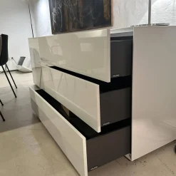 Sideboard Nex Pure Box Lack Weiß Hochglanz