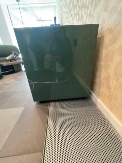 Sideboard Nex Side Hochglanzlack Innen Mattlack Farbe Sage