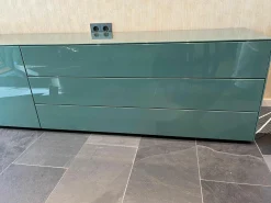 Sideboard Nex Side Hochglanzlack Innen Mattlack Farbe Sage