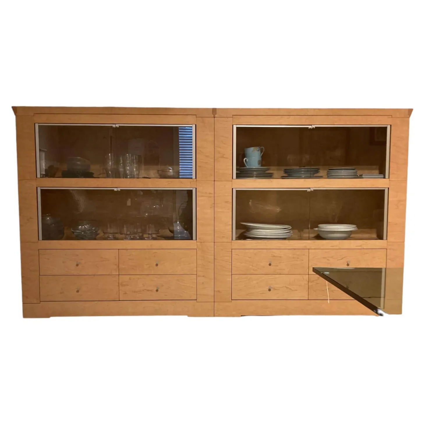 Sideboard Oli Ahorn Ton 28 Natur Matt Glas