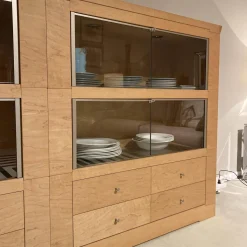 Sideboard Oli Ahorn Ton 28 Natur Matt Glas