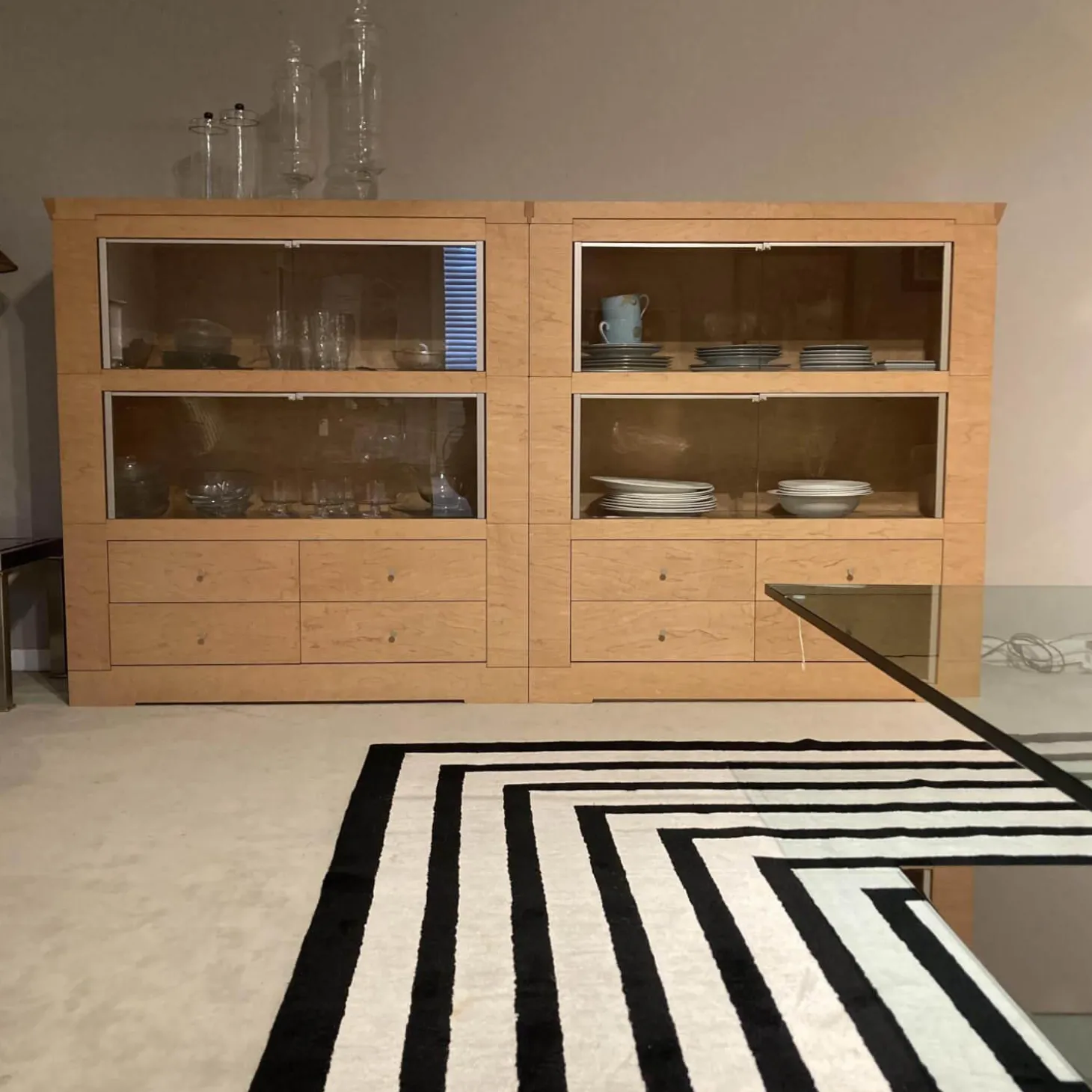 Sideboard Oli Ahorn Ton 28 Natur Matt Glas