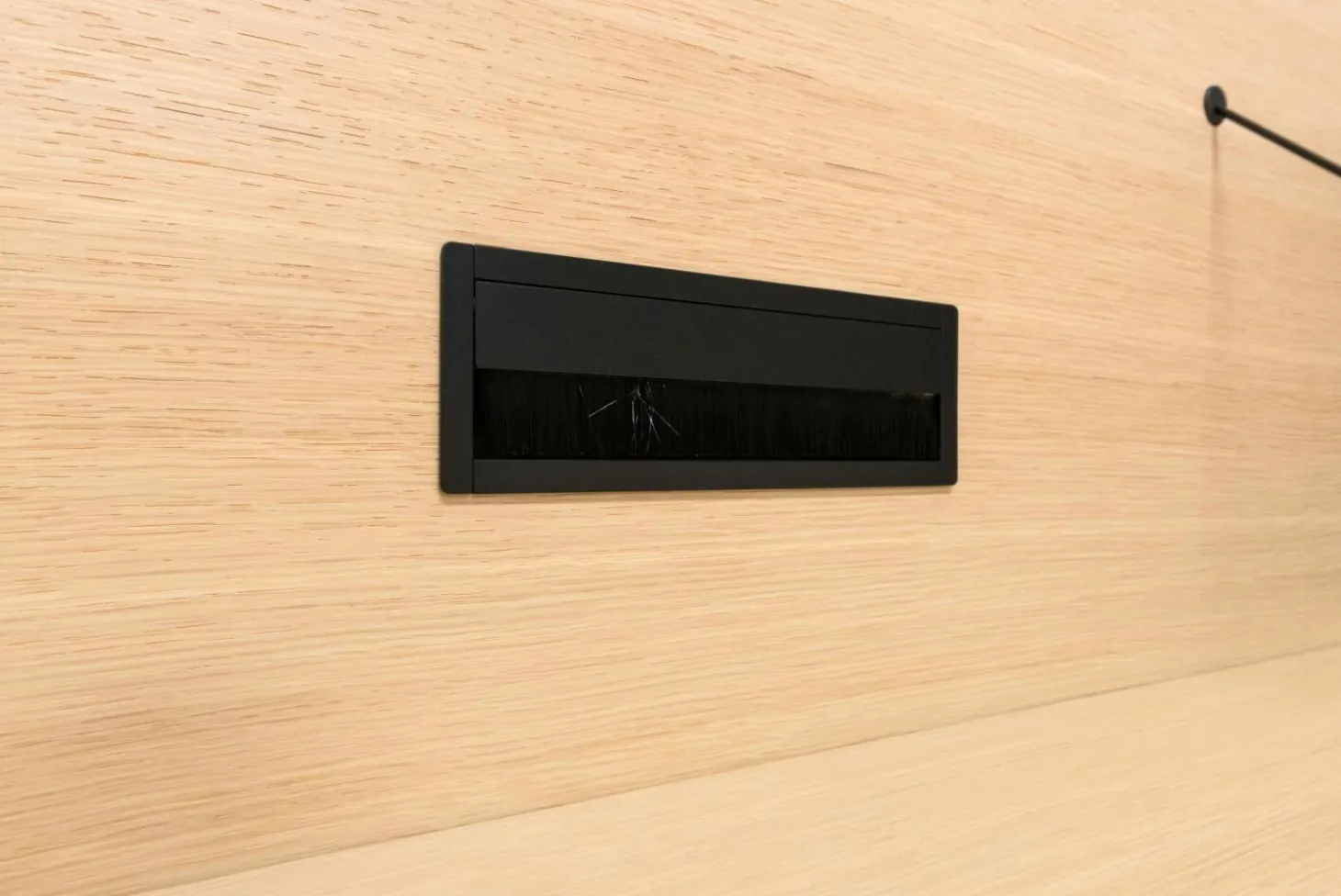 Sideboard Pab Bodenstehend Regalsystem Wandhängend Schwarz Matt 3764E Lackiert Und Eiche Hell Gebürstet