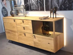 Sideboard Plan X3 Eiche Rustico Hell Geölt
